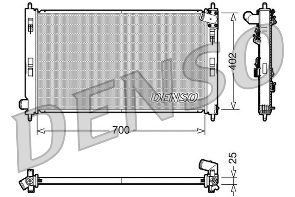 DENSO DRM45032 Radiator,...