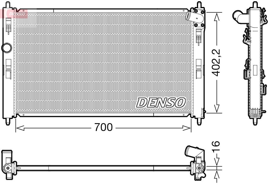 DENSO DRM45050 Radiator,...