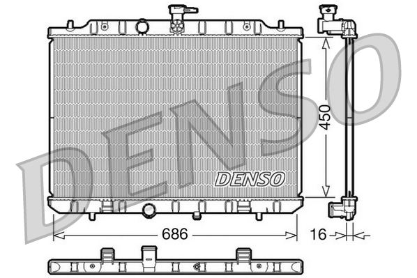 DENSO DRM46009 Ψυγείο, ψύξη...