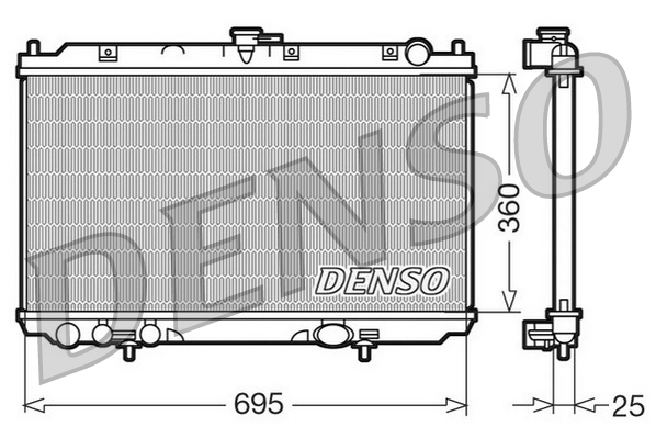DENSO DRM46014 Ψυγείο, ψύξη...