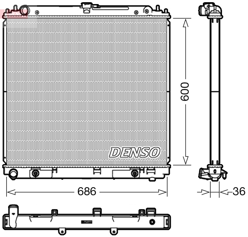 DENSO DRM46042 Radiator,...