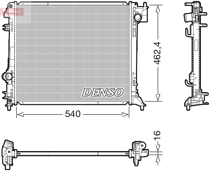 DENSO DRM46062 Radiator,...
