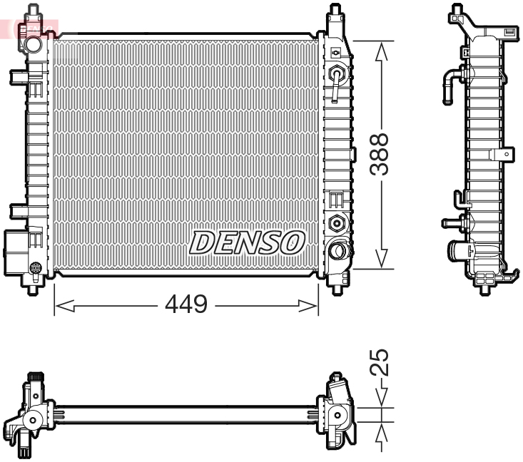 DENSO DRM46104 Radiator, engine cooling