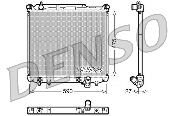 DENSO DRM47020 Radiator,...