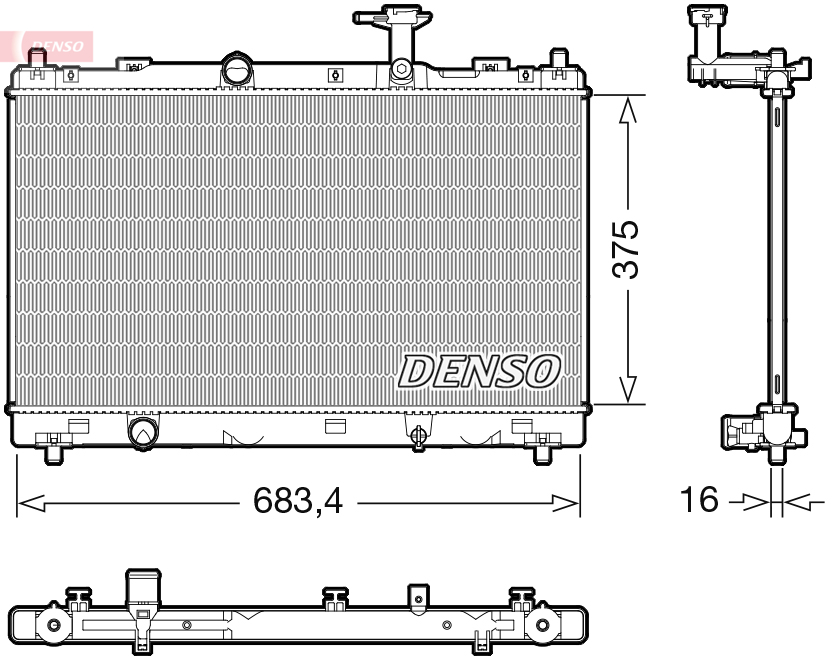 DENSO DRM47038 Radiator,...