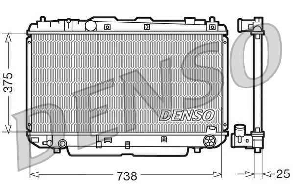 DENSO DRM50021 Radiator,...