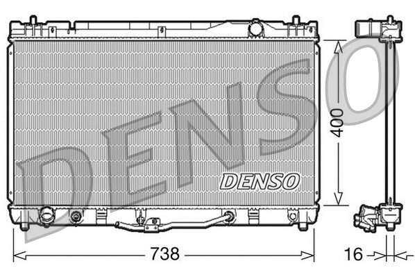 DENSO DRM50043 Radiator,...
