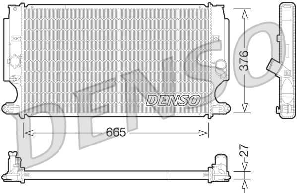 DENSO DRM50072 Radiator, engine cooling