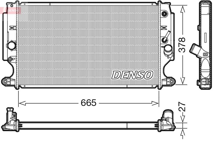 DENSO DRM50088 Radiator,...