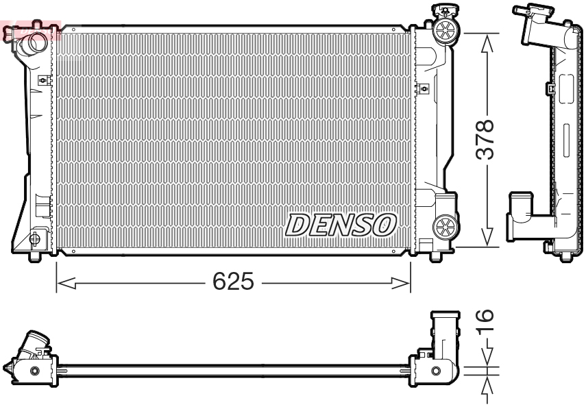 DENSO DRM50118 Radiator,...