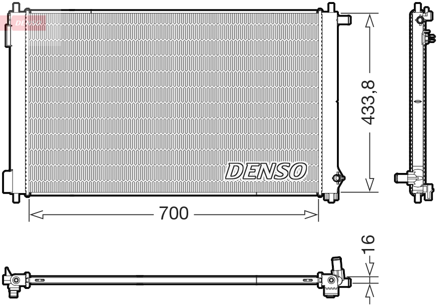 DENSO DRM50154 Radiator, engine cooling
