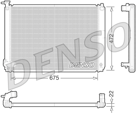 DENSO DRM51010 Radiator, engine cooling