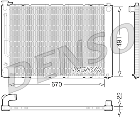DENSO DRM51011 Radiator,...