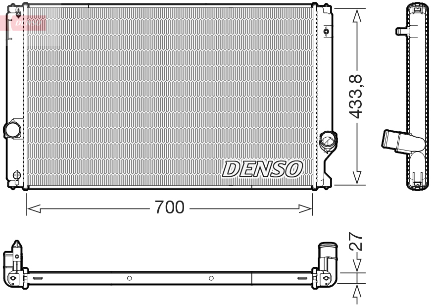 DENSO DRM51019 Radiator, engine cooling