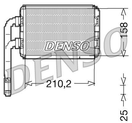 DENSO DRR23016 Εναλλάκτης θερμότητας, θέρμανση εσωτερικού χώρου for RENAULT