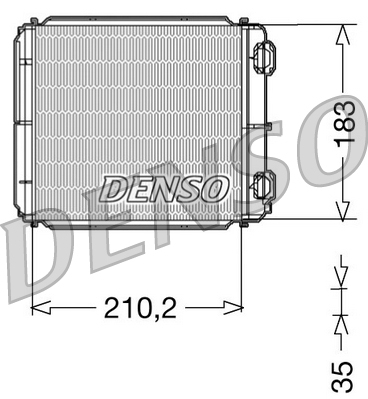 DENSO DRR23018 Εναλλάκτης θερμότητας, θέρμανση εσωτερικού χώρου for RENAULT