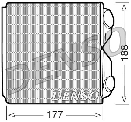 DENSO DRR25010 Εναλλάκτης θερμότητας, θέρμανση εσωτερικού χώρου for SAAB