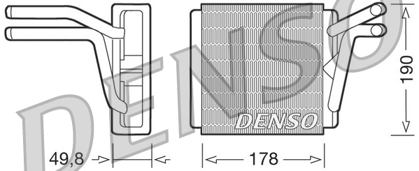 DENSO DRR33001 Εναλλάκτης θερμότητας, θέρμανση εσωτερικού χώρου for VOLVO