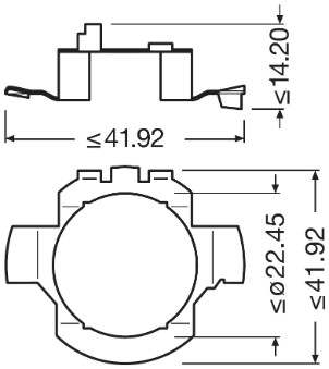 OSRAM 64210DA01 LEDriving® ADAPTER Lampenfassung, Hauptscheinwerfer