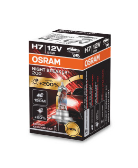 OSRAM 64210NB200 NIGHT BREAKER® 200 Glühlampe, Fernscheinwerfer