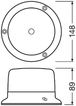 OSRAM RBL102 LIGHTsignal BEACON LIGHT Roterende lys