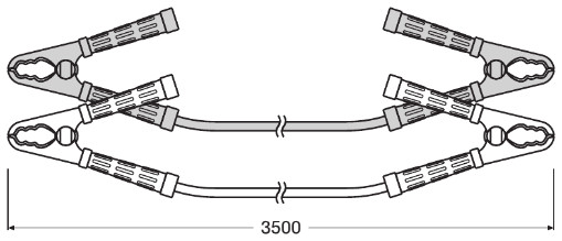 OSRAM OSC250 PROFESSIONAL STARTER CABLE 700A Starthilfekabel