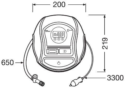 OSRAM OTIC650 OSRAM TYREinflate Connect 650 Dekktrykkmåler/-fyller
