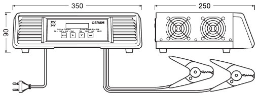 OSRAM OSCP5024 OSRAM BATTERYcharge PRO 50A Batterilader