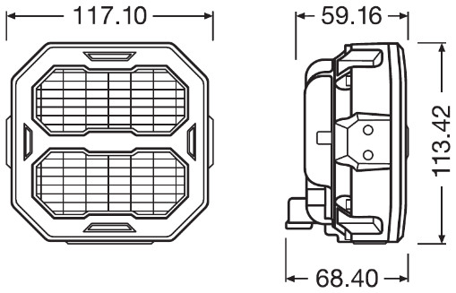 OSRAM LEDPWL107-FL LEDriving® Cube PX Flood Beam Arbeitsscheinwerfer