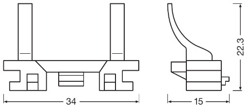 OSRAM 64210DA04 LEDriving® ADAPTER Lampenfassung, Hauptscheinwerfer