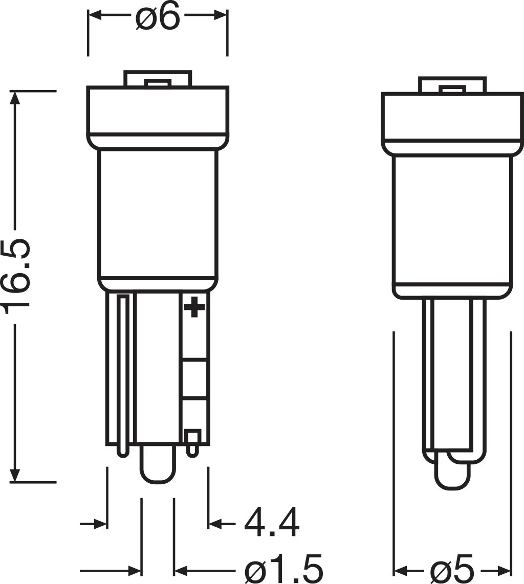 OSRAM 2723DWP-2BL LEDriving® SL Glühlampe, Instrumentenbeleuchtung
