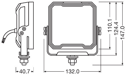 OSRAM LEDWL108-WD LEDriving® Cube WL VX125-WD Arbeitsscheinwerfer