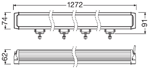 OSRAM LEDDL127-CB DR SM LEDriving® Lightbar VX1250-CB Fernscheinwerfer
