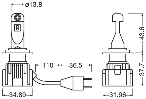 OSRAM 64210DWINT-2HFB LEDriving® HL INTENSE Glühlampe, Fernscheinwerfer