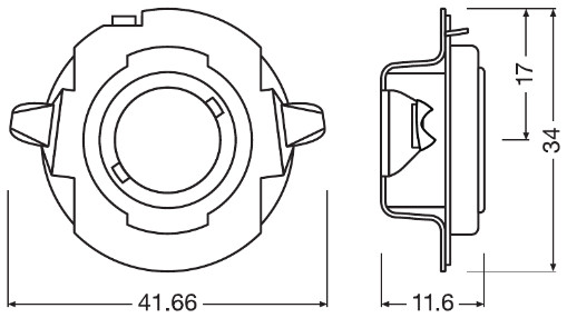 OSRAM 64210DA06-1 LEDriving® ADAPTER Lampenfassung, Hauptscheinwerfer