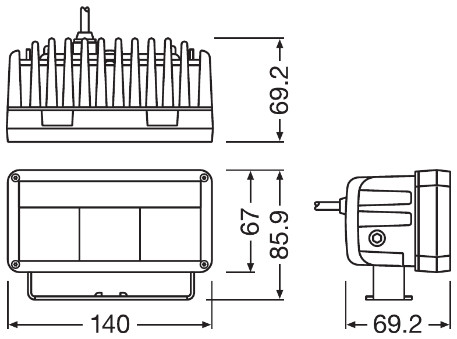 OSRAM LEDDL102-WD LEDriving® LIGHTBAR MX140 Arbeitsscheinwerfer