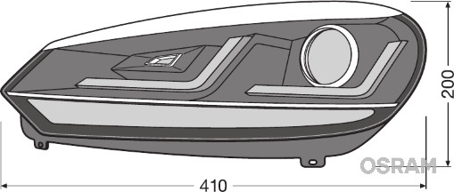 OSRAM LEDHL102-CM LEDriving® XENARC® headlight for VW Golf VI Hauptscheinwerfersatz