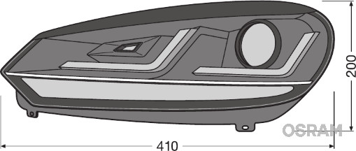 OSRAM LEDHL102-GTI LEDriving® XENARC® headlight for VW Golf VI Hauptscheinwerfersatz