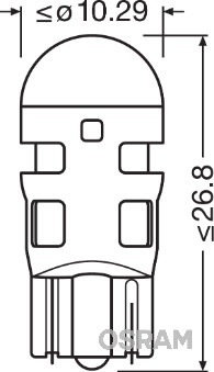 OSRAM 2880R-02B LEDriving STANDARD Retrofit Glühlampe, Innenraumleuchte