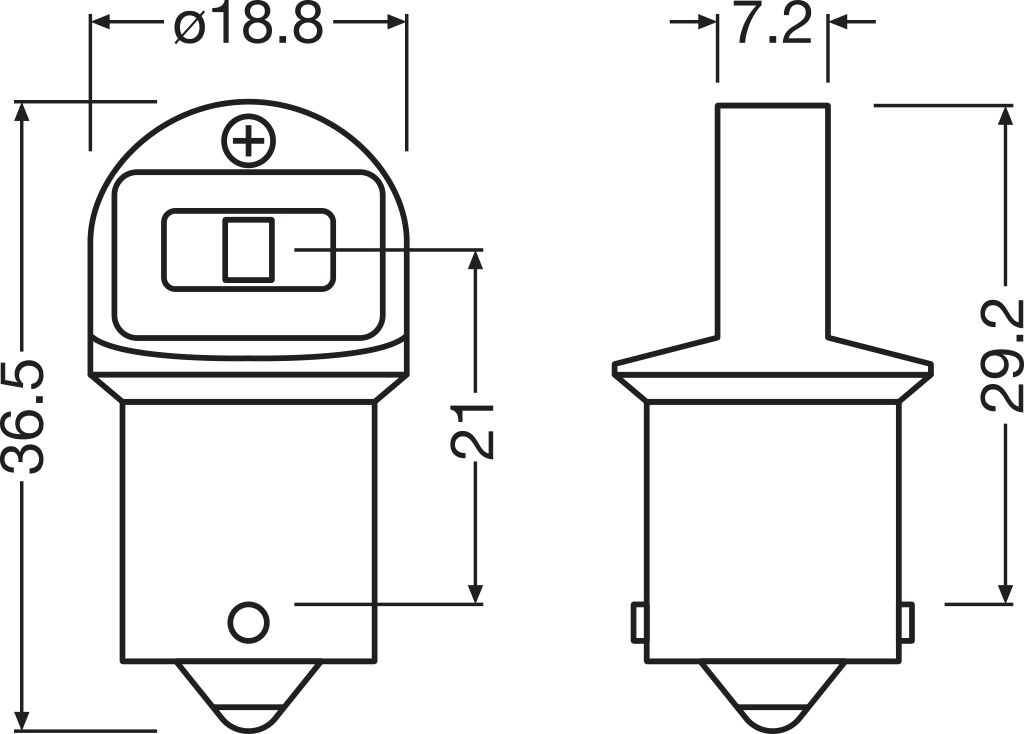 OSRAM 5007DWP-2BL LEDriving® SL Glühlampe, Blinkleuchte