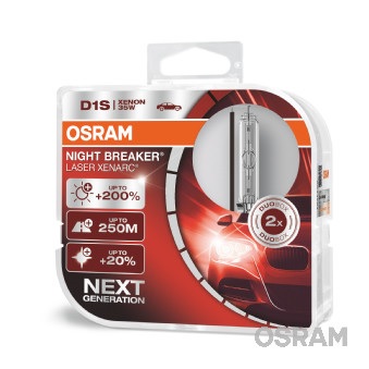 OSRAM 66140XNL-HCB XENARC® NIGHT BREAKER® LASER Glühlampe, Fernscheinwerfer