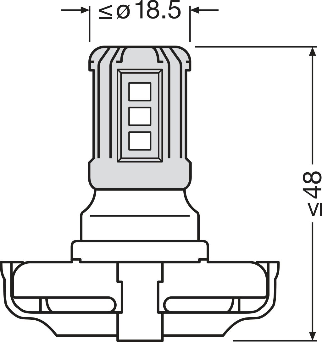 OSRAM 5201DWP-1BL LEDriving® SL Glühlampe, Blinkleuchte