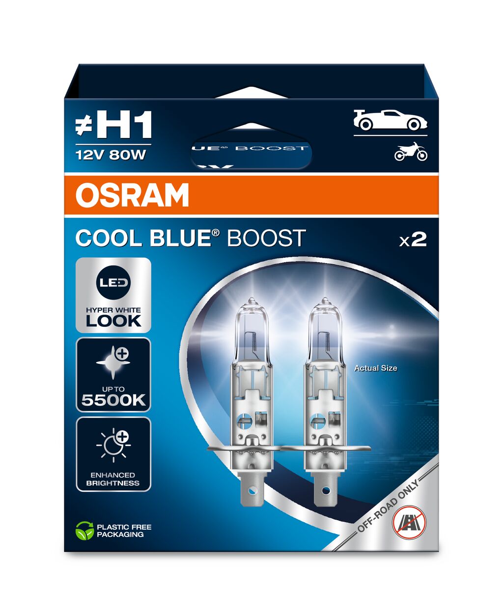 OSRAM 62150CBB-2HB COOL BLUE BOOST Glühlampe, Fernscheinwerfer