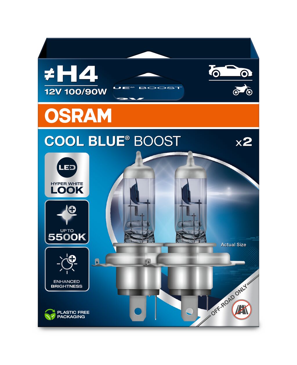 OSRAM 62193CBB-2HB COOL BLUE BOOST Glühlampe, Fernscheinwerfer