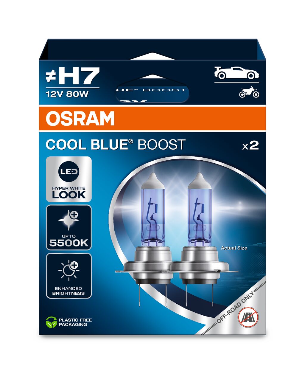 OSRAM 62210CBB-2HB COOL BLUE BOOST Glühlampe, Fernscheinwerfer