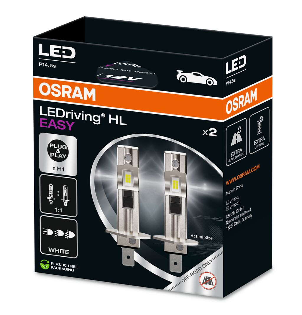 OSRAM 64150DWESY-2HB LEDriving® HL EASY Glühlampe, Fernscheinwerfer