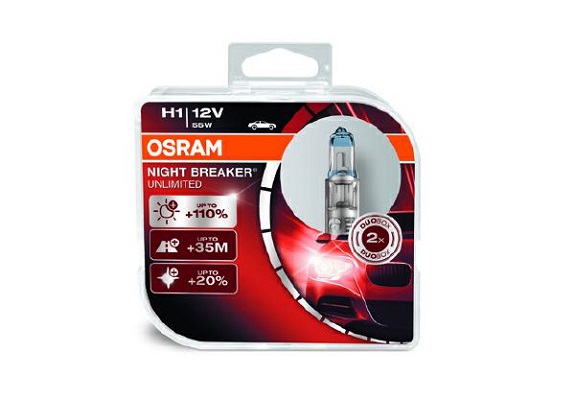 OSRAM 64150NBU-HCB NIGHT BREAKER UNLIMITED Glühlampe, Fernscheinwerfer