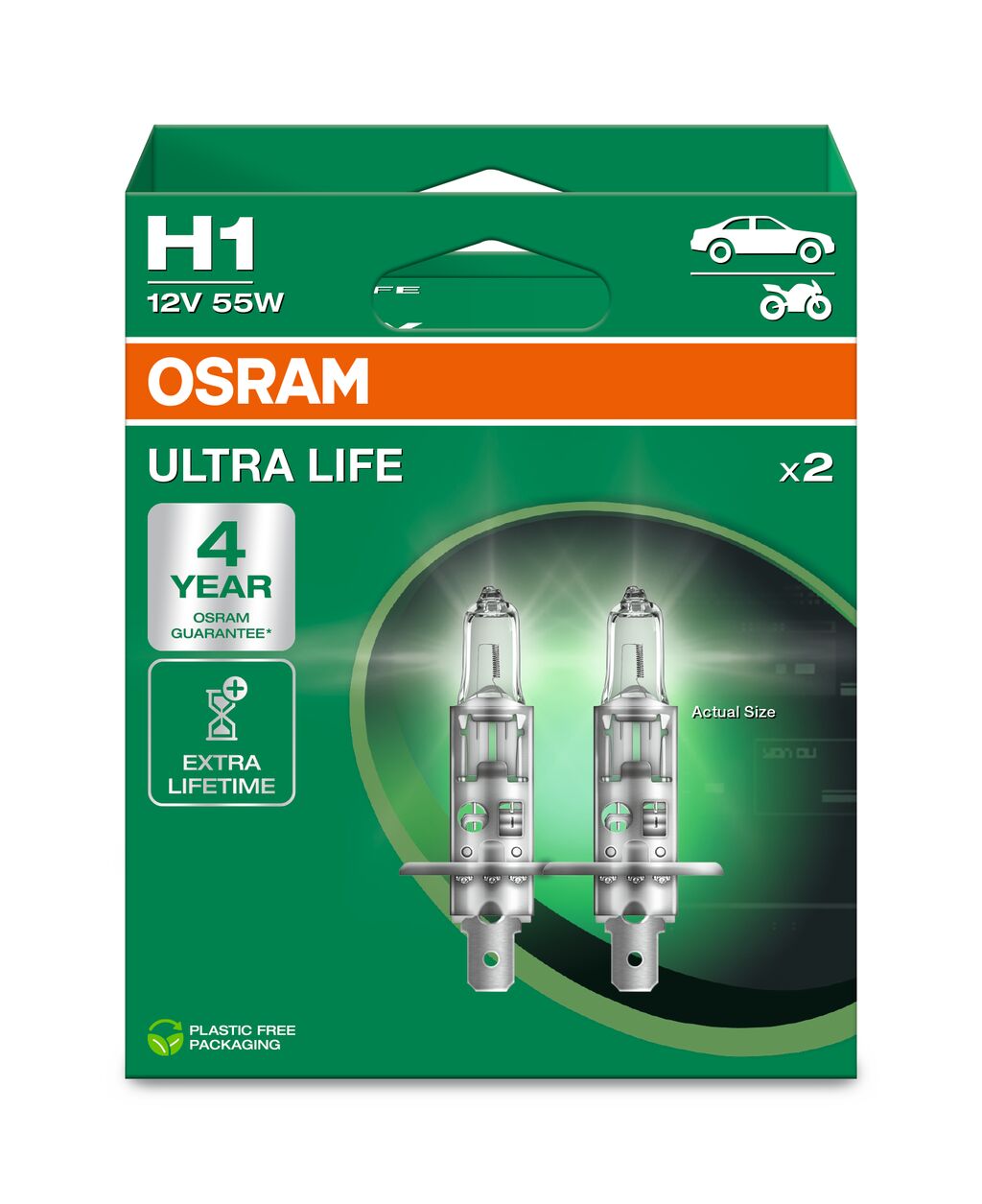 OSRAM 64150ULT-2HB ULTRA LIFE Glühlampe, Fernscheinwerfer