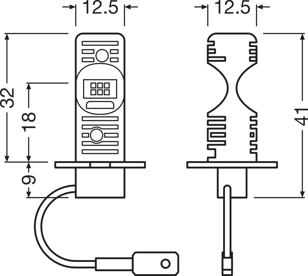 OSRAM 64151DWESY-2HB LEDriving® HL EASY Glühlampe, Fernscheinwerfer