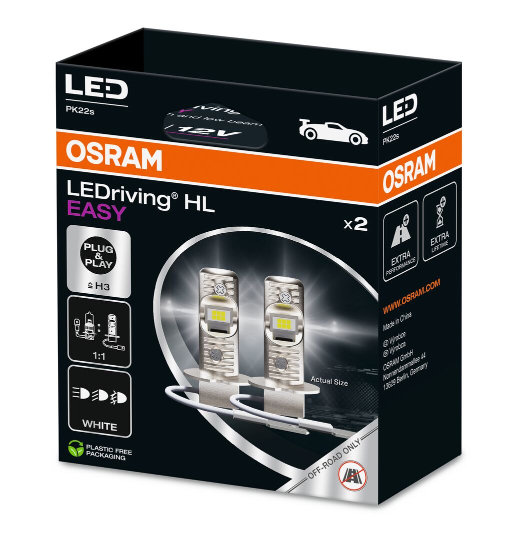 OSRAM 64151DWESY-2HB LEDriving® HL EASY Glühlampe, Fernscheinwerfer